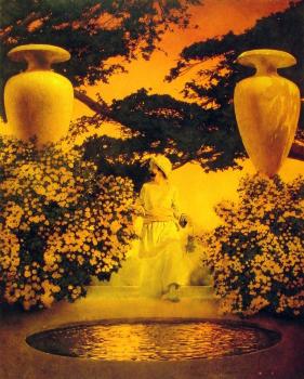 Maxfield Parrish : Agib in the Enchanted Palace